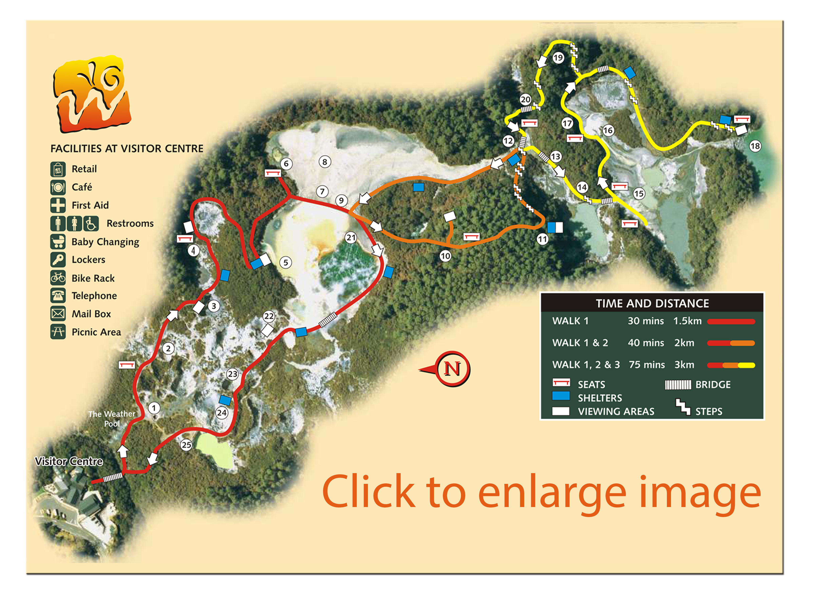 WaioTapu-Map-of park