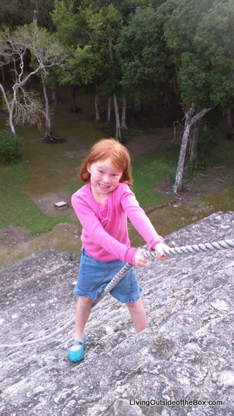 Climbing the Becan Pyramids