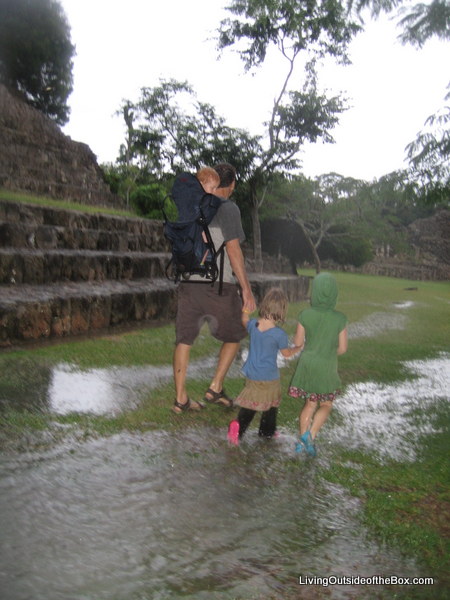 Getting Dumped on at Kohulich Pyramids